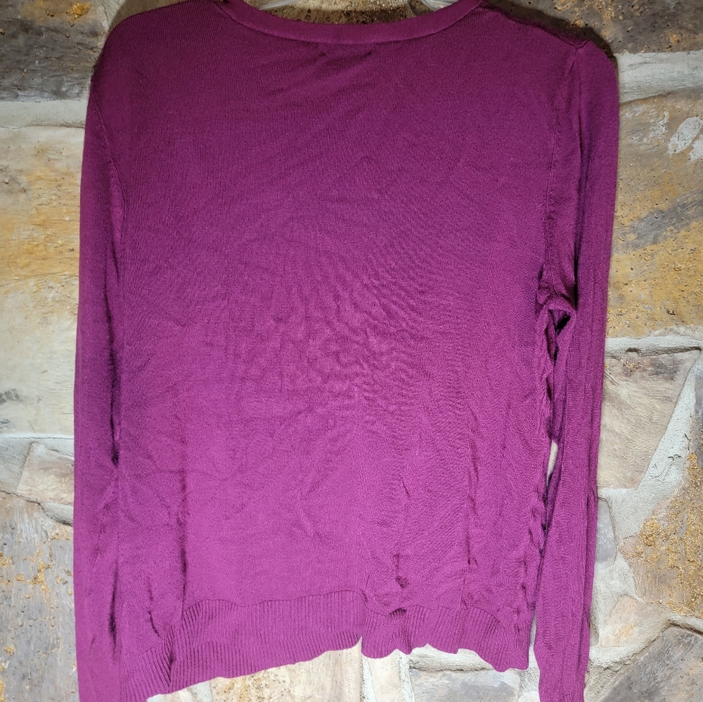 George puple button down Cardigan - Picture 2 of 2